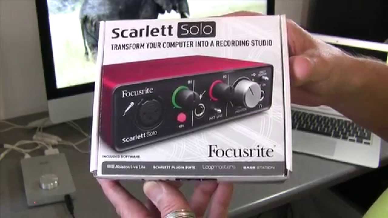 focusrite scarlett recording software